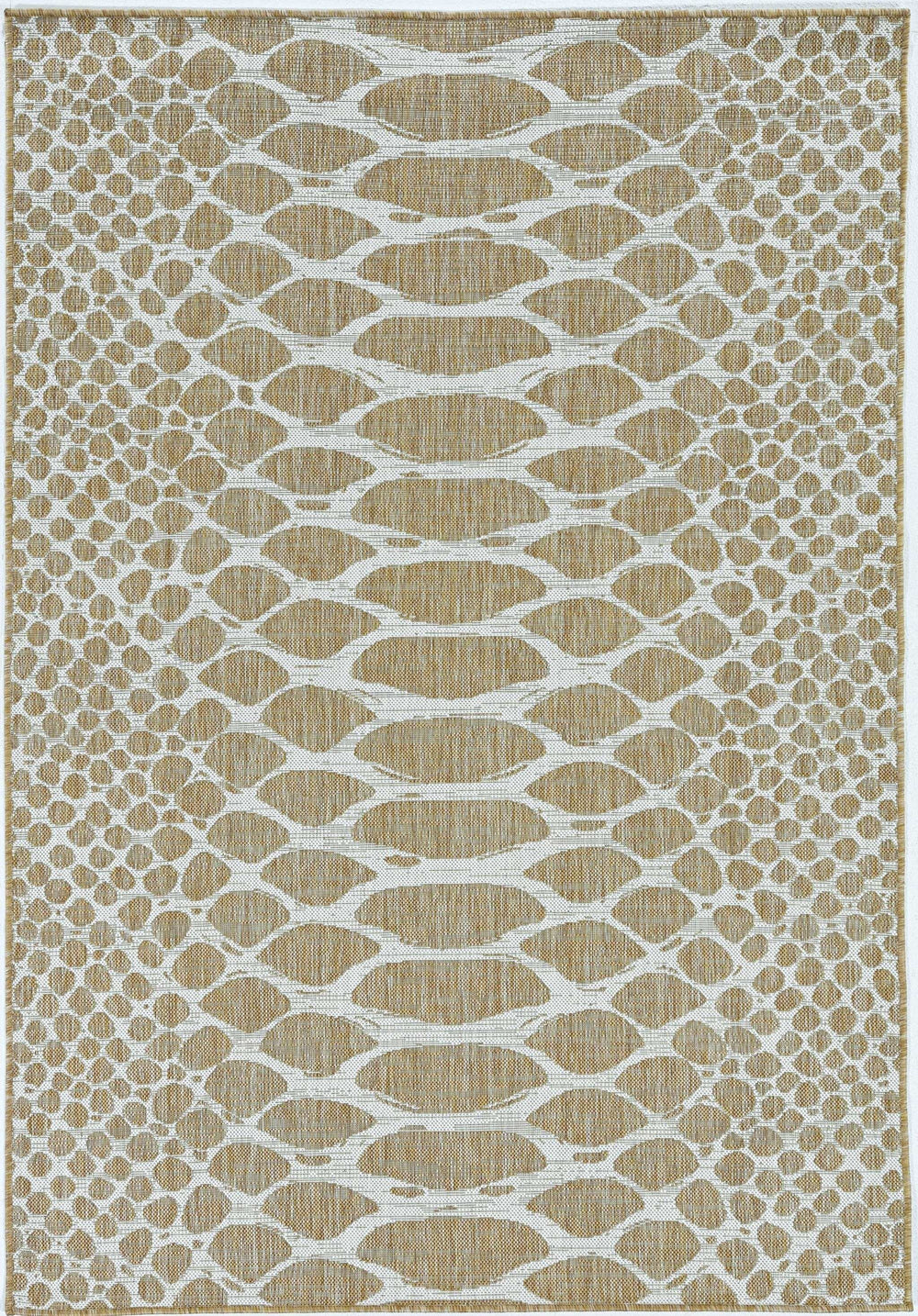 3' X 5' Brown and Ivory Abstract Indoor Outdoor Area Rug - Homeroots - Flyclothing LLC