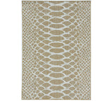 3' X 5' Brown and Ivory Abstract Indoor Outdoor Area Rug - Homeroots - Flyclothing LLC