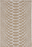 8' X 11' Ivory Abstract Indoor Outdoor Area Rug - Homeroots - Flyclothing LLC