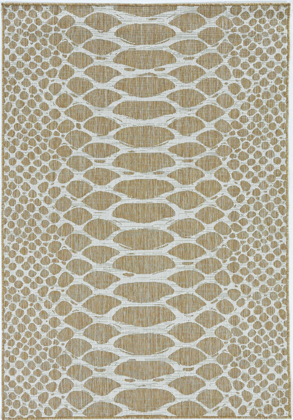 8' X 8' Ivory Abstract Indoor Outdoor Area Rug - Homeroots - Flyclothing LLC