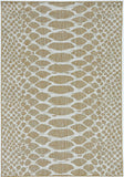 8' X 8' Ivory Abstract Indoor Outdoor Area Rug - Homeroots - Flyclothing LLC