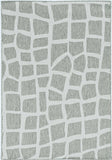 3' X 5' Gray and Ivory Cobblestone Area Rug - Homeroots - Flyclothing LLC