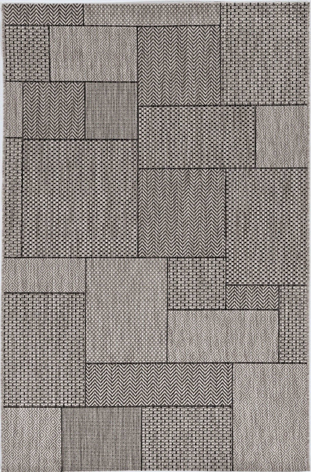 3' X 5' Gray Abstract Indoor Outdoor Area Rug - Homeroots - Flyclothing LLC
