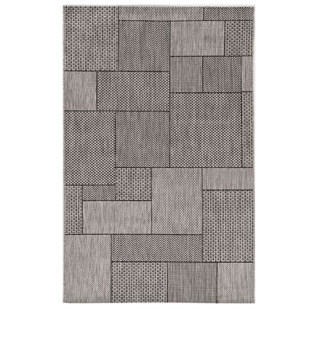 3' X 5' Gray Abstract Indoor Outdoor Area Rug - Homeroots - Flyclothing LLC
