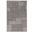 3' X 5' Gray Abstract Indoor Outdoor Area Rug - Homeroots - Flyclothing LLC