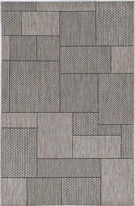 8' X 11' Gray Southwestern Indoor Outdoor Area Rug - Homeroots - Flyclothing LLC