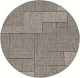 8' Round Gray Southwestern Indoor Outdoor Area Rug - Homeroots - Flyclothing LLC