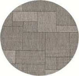 8' Round Gray Southwestern Indoor Outdoor Area Rug - Homeroots - Flyclothing LLC