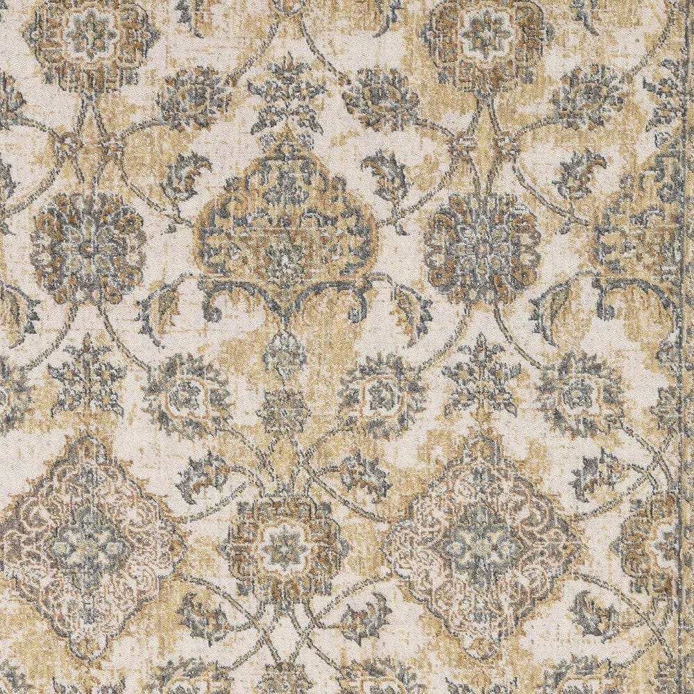 2' X 3' Ivory Wool Floral Vines Area Rug - Homeroots - Flyclothing LLC
