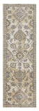 8' X 11' Ivory Sand Machine Woven Bordered Floral Vines Indoor Area Rug - Homeroots - Flyclothing LLC
