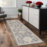 8' Sage Green Machine Woven Vintage Traditional Indoor Runner Rug - Homeroots - Flyclothing LLC