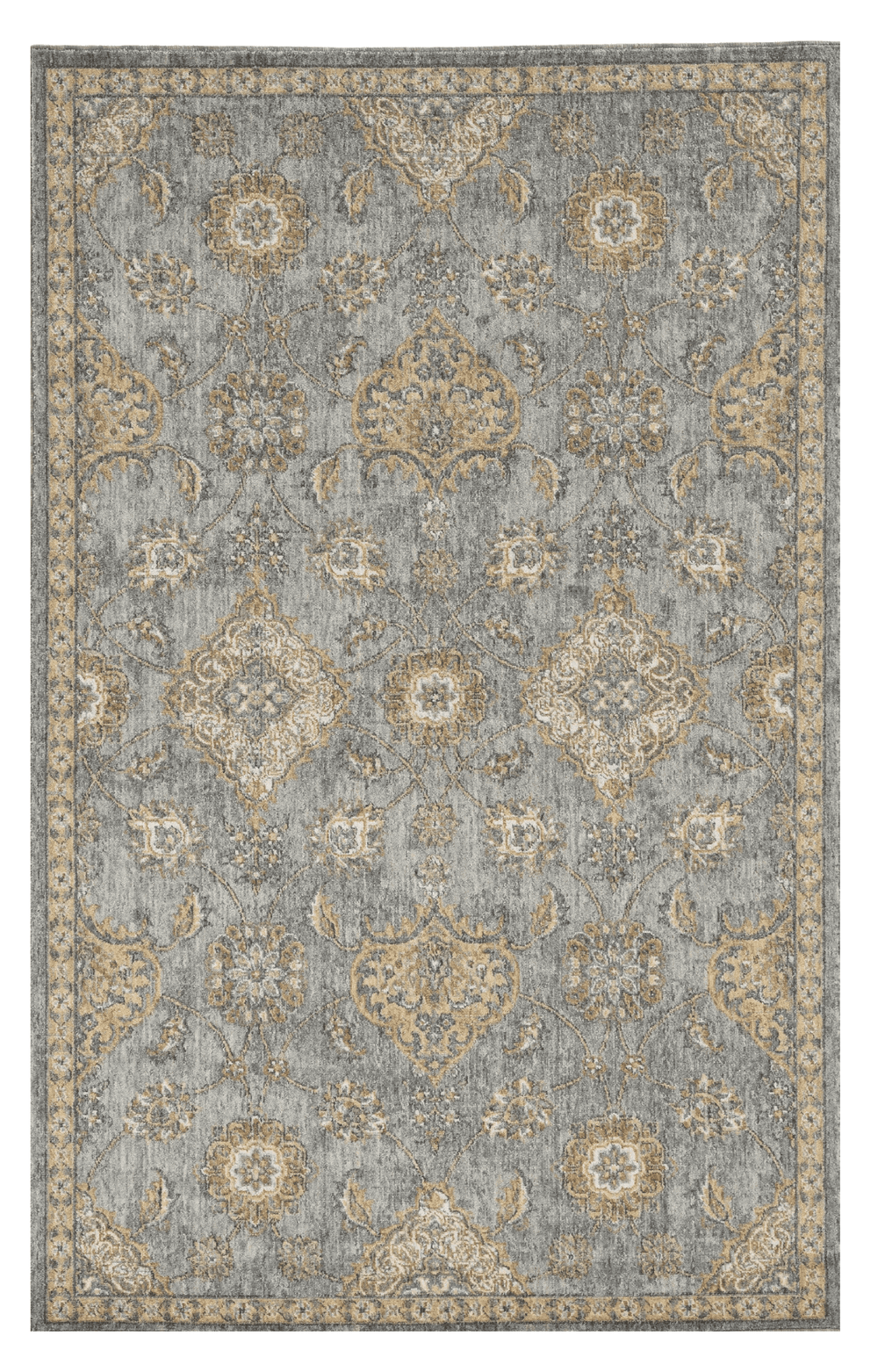 5' X 8' Sage Green Machine Woven Traditional Indoor Area Rug - Homeroots - Flyclothing LLC