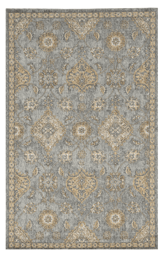 5' X 8' Sage Green Machine Woven Traditional Indoor Area Rug - Homeroots - Flyclothing LLC