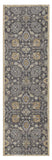 3' X 5' Taupe Floral Vine Bordered Wool Indoor Area Rug - Homeroots - Flyclothing LLC