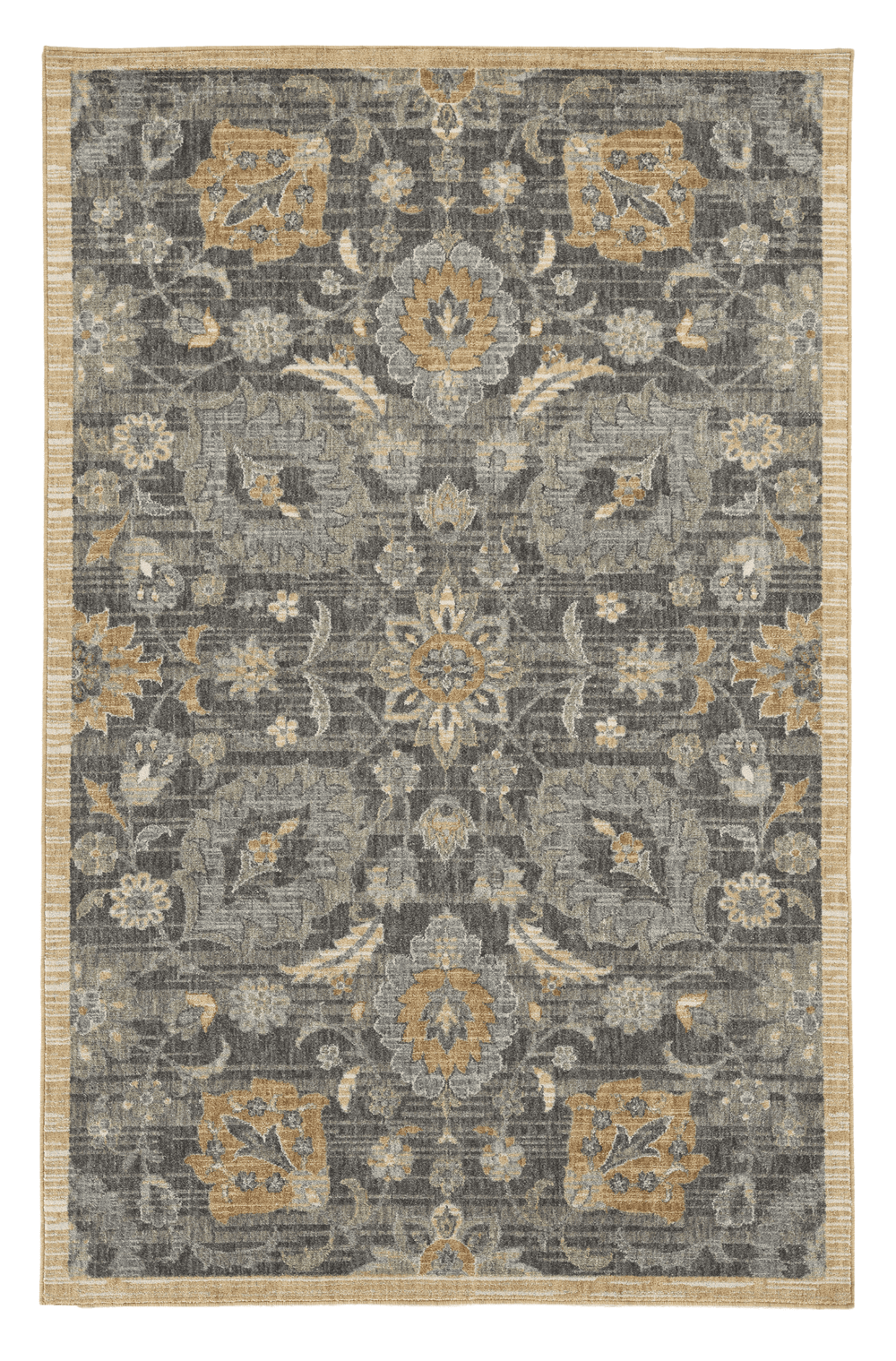 5' X 8' Taupe Machine Woven Traditional Indoor Area Rug - Homeroots - Flyclothing LLC