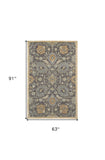 5' X 8' Taupe Machine Woven Traditional Indoor Area Rug - Homeroots - Flyclothing LLC