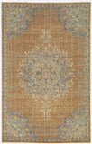 3' X 5' Coffee Brown Machine Woven Floral Medallion Indoor Area Rug - Homeroots - Flyclothing LLC
