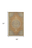 63 X 91 Coffee Wool Rug - Homeroots - Flyclothing LLC