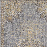 8' Slate Grey Machine Woven Vintage Traditional Indoor Runner Rug - Homeroots - Flyclothing LLC
