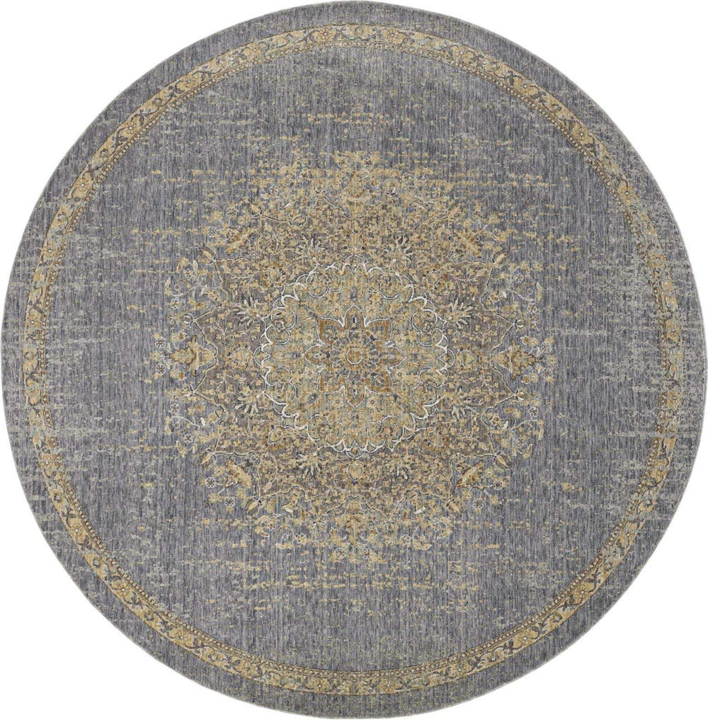 108 X 108 Slate Grey Wool Rug - Homeroots - Flyclothing LLC