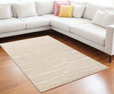 9' X 12' Ivory Hand Tufted Abstract Indoor Area Rug - Homeroots - Flyclothing LLC