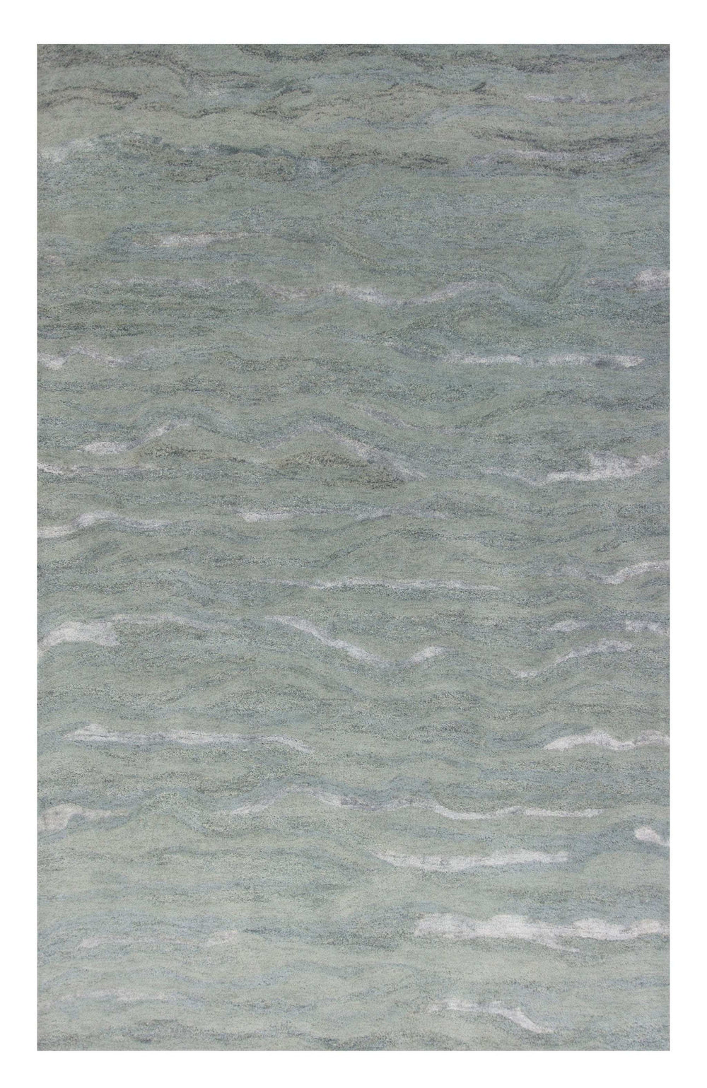 5' X 7' Slate Grey Hand Tufted Abstract Indoor Area Rug - Homeroots - Flyclothing LLC