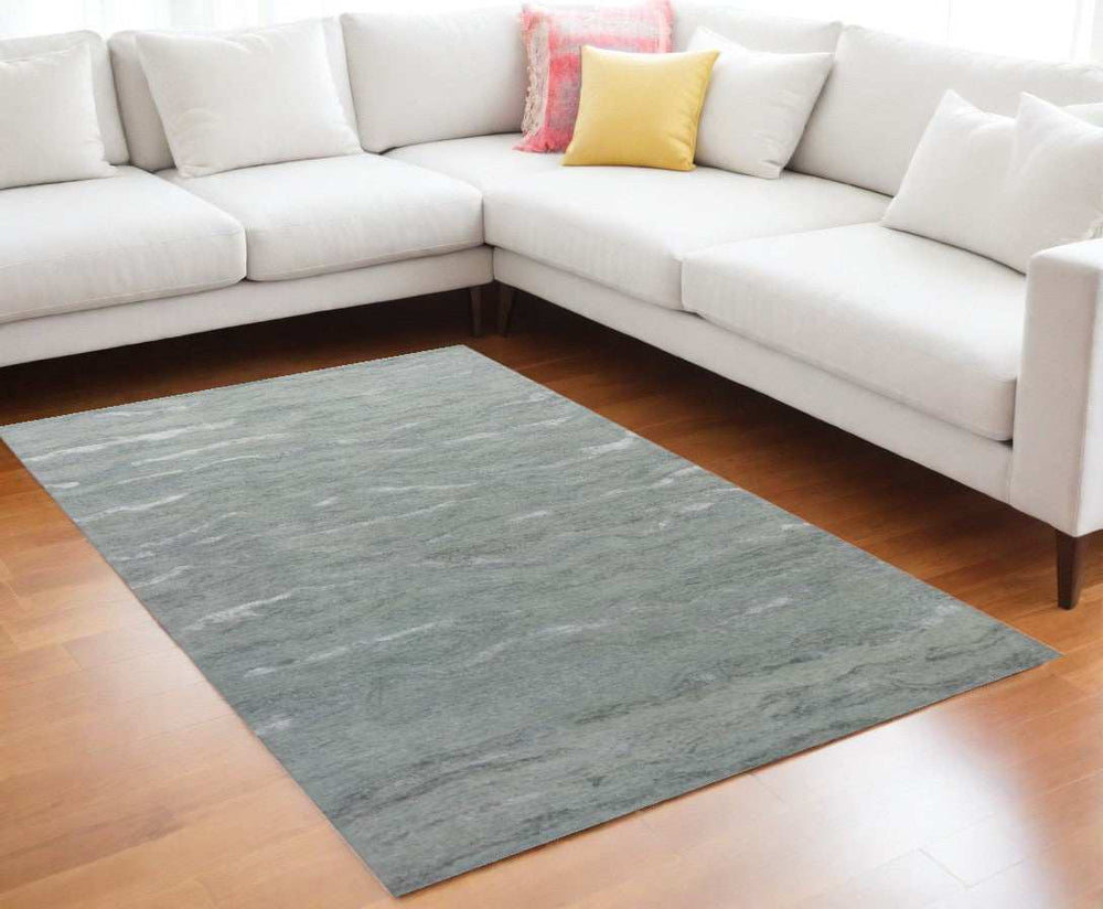 90 X 114 Slate Wool Or Viscose Rug - Homeroots - Flyclothing LLC