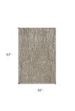 3' X 5' Sand Hand Tufted Abstract Indoor Area Rug - Homeroots - Flyclothing LLC