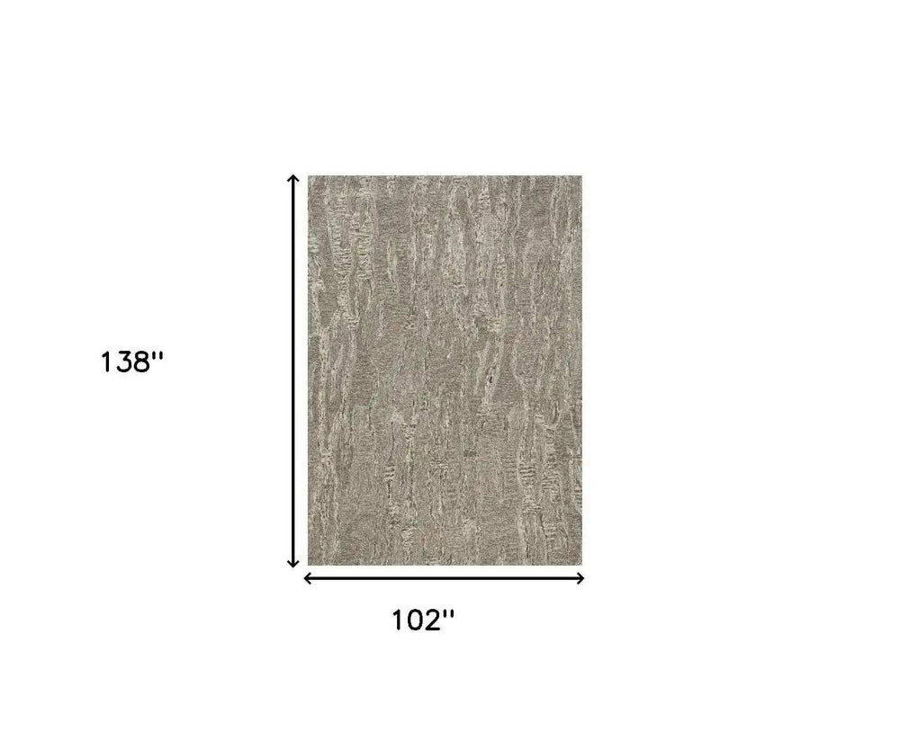 102 X 138 Sand Wool Or Viscose Rug - Homeroots - Flyclothing LLC