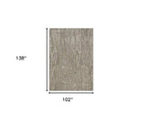 102 X 138 Sand Wool Or Viscose Rug - Homeroots - Flyclothing LLC