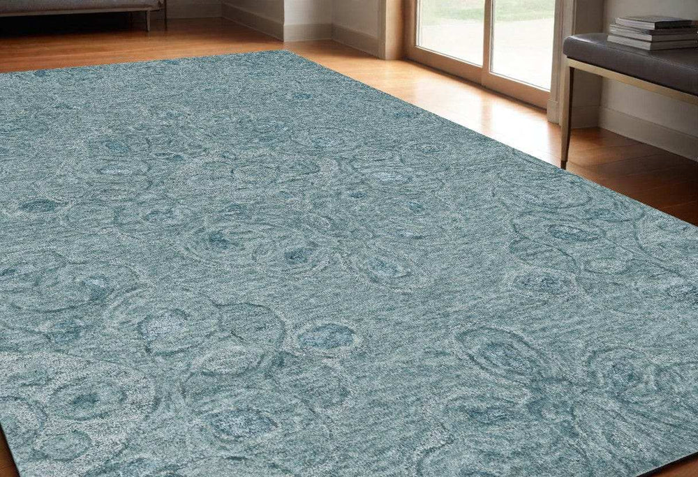 5' X 7' Seafoam Wool Hand Tufted Area Rug - Homeroots - Flyclothing LLC