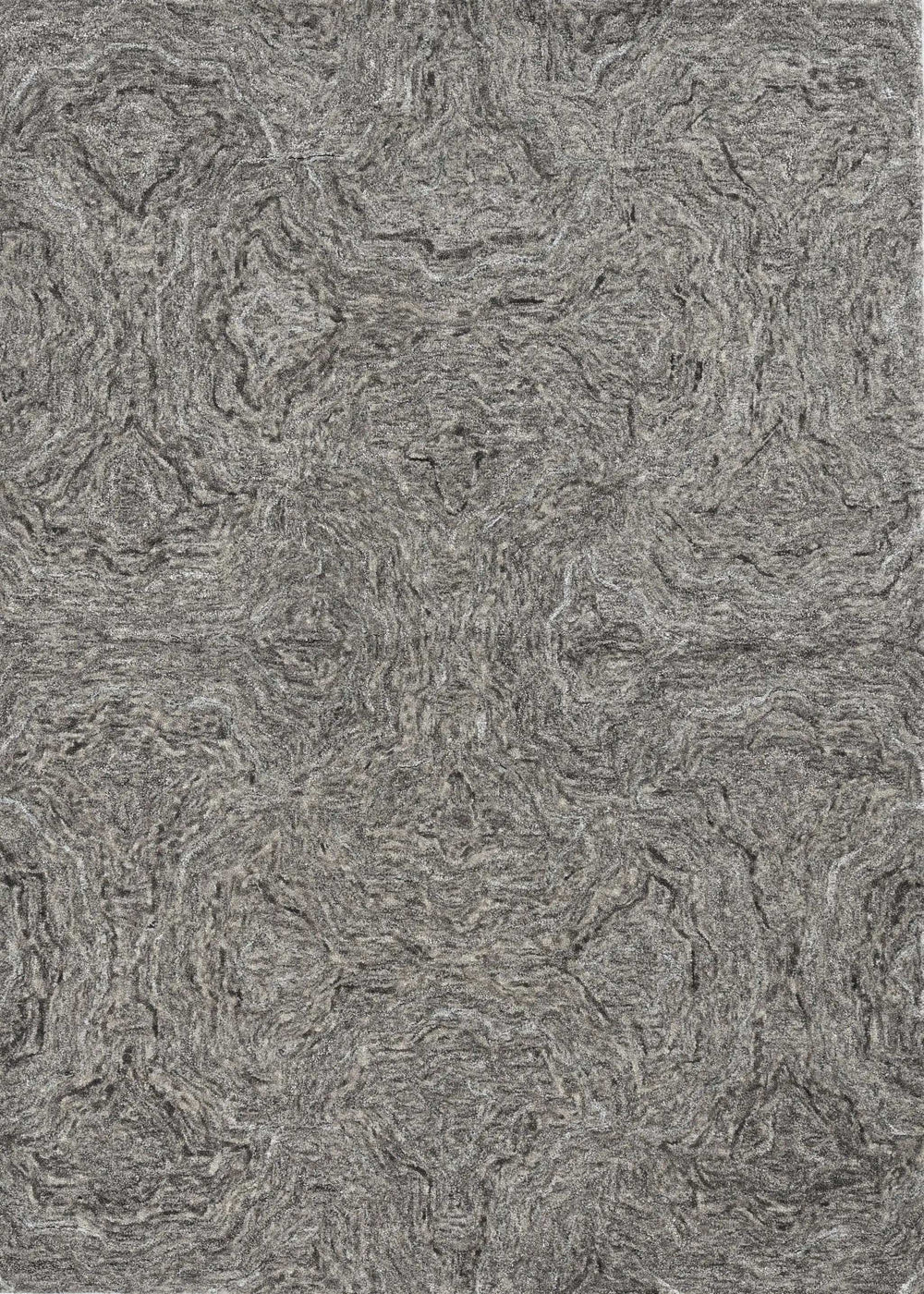 5' X 7' Grey Hand Tufted Abstract Indoor Area Rug - Homeroots - Flyclothing LLC