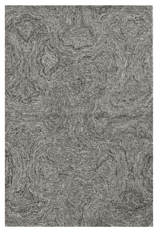 5' X 7' Grey Hand Tufted Abstract Indoor Area Rug - Homeroots - Flyclothing LLC