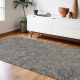 102 X 138 Grey Wool Or Viscose Rug - Homeroots - Flyclothing LLC