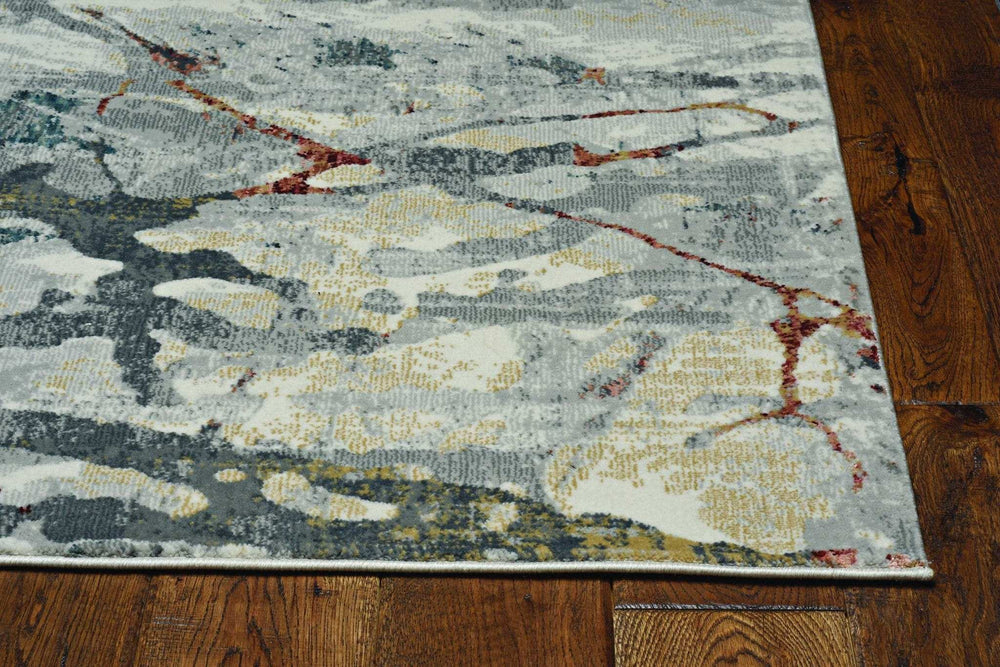 8' Blue and Beige Round Hand Tufted Area Rug - Homeroots - Flyclothing LLC