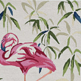 3' X 5' Ivory Pink Hand Hooked Flamingo Indoor Area Rug - Homeroots - Flyclothing LLC