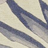 10' Ivory Pink and Green Wool Tropical Botanical Hand Tufted Runner Rug - Homeroots - Flyclothing LLC