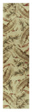 10' Ivory Hand Tufted Tropical Leaves Indoor Runner Rug - Homeroots - Flyclothing LLC