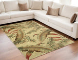 63 X 99 Ivory Wool Rug - Homeroots - Flyclothing LLC