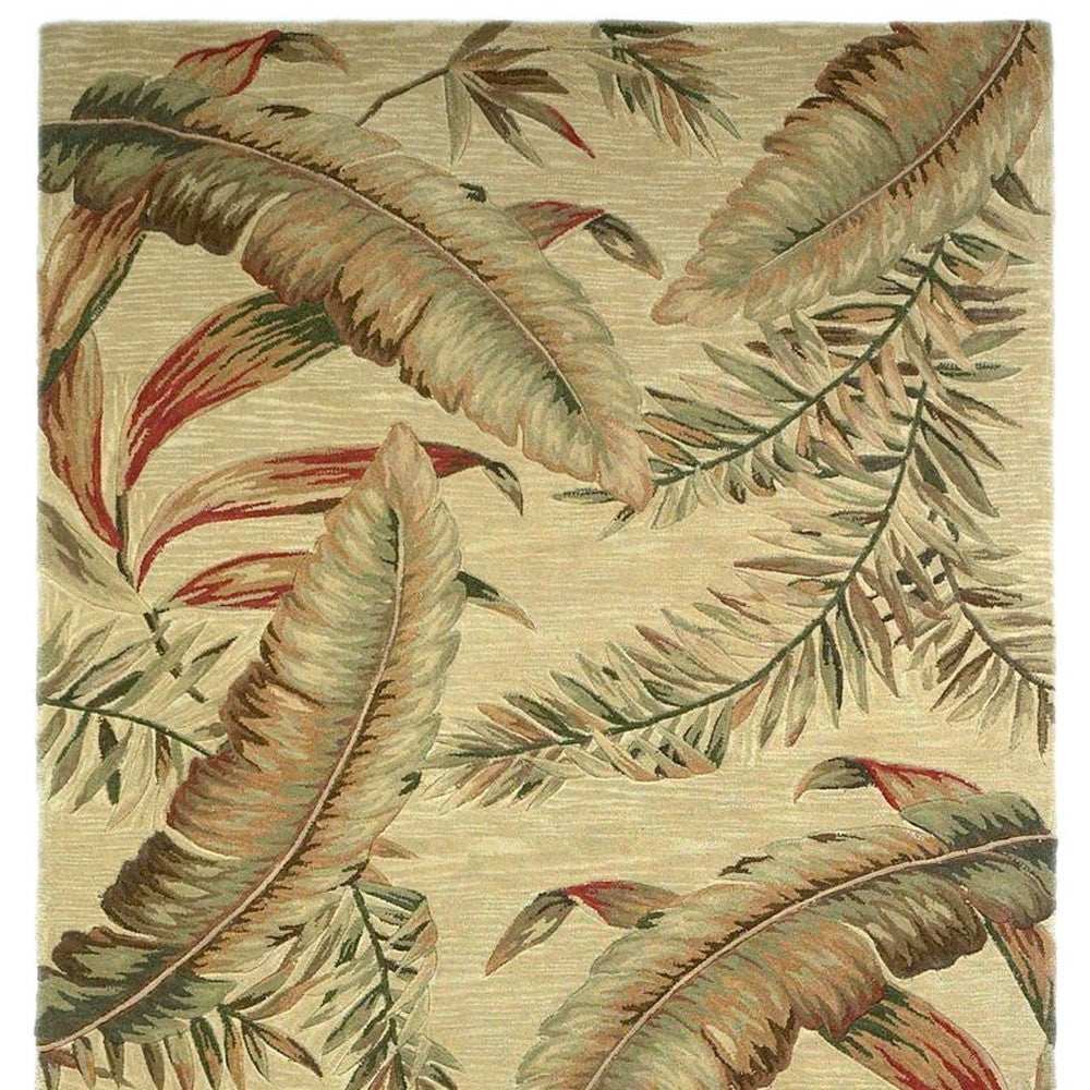 63 X 99 Ivory Wool Rug - Homeroots - Flyclothing LLC
