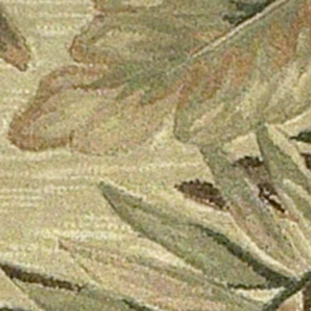 8' X 10' Ivory Hand Tufted Tropical Leaves Indoor Area Rug - Homeroots - Flyclothing LLC
