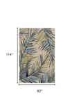 8' X 10' Ivory Hand Tufted Tropical Palms Indoor Area Rug - Homeroots - Flyclothing LLC