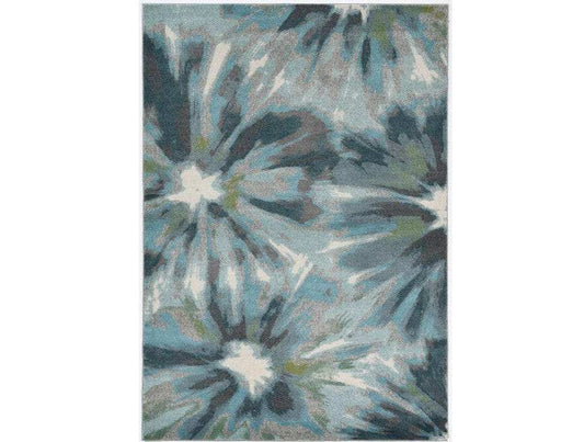 118 X 158 Teal Polypropylene Rug - Homeroots - Flyclothing LLC