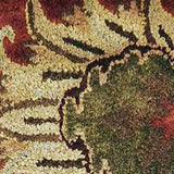 9' X 13' Sienna Orange Hand Tufted Traditional Floral Allover Indoor Area Rug - Homeroots - Flyclothing LLC
