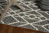7' X 9' Gray Geometric Indoor Outdoor Area Rug - Homeroots - Flyclothing LLC