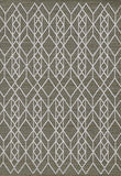 8' X 10' Gray Geometric Indoor Outdoor Area Rug - Homeroots - Flyclothing LLC
