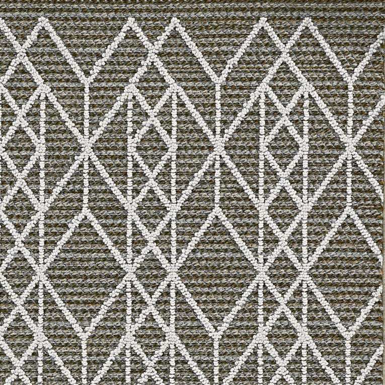 10' X 13' Gray Geometric Indoor Outdoor Area Rug - Homeroots - Flyclothing LLC