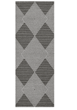 3' X 8' Gray Geometric Indoor Outdoor Area Rug - Homeroots - Flyclothing LLC