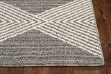 3' X 8' Gray Geometric Indoor Outdoor Area Rug - Homeroots - Flyclothing LLC