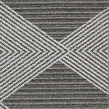 4' X 6' Gray and Ivory Geometric Area Rug - Homeroots - Flyclothing LLC